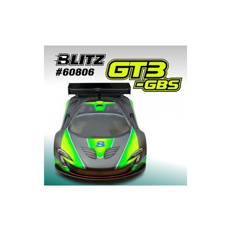 Blitz 1/8 GT GT3-GBS Clear Lexan 1.0mm Body
