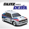 BLITZ Delta 225mm Lexan 0.8mm Clear Body with wing