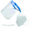 Protective Face clear Screen + FFP2 Face Mask and plastic hook