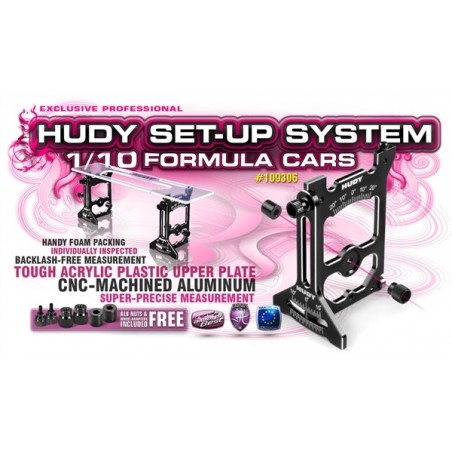 Universal Setup System For 1/10 Formula Cars Hudy