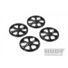 Aluminum Setup Wheel For 1/10 Rubber tires Hudy