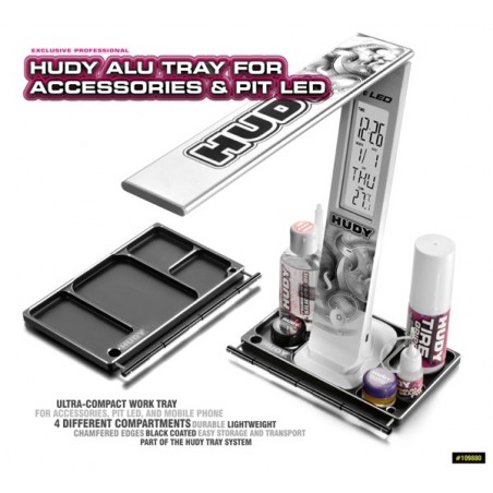 Lampara Led Hudy y Bandeja de Aluminio