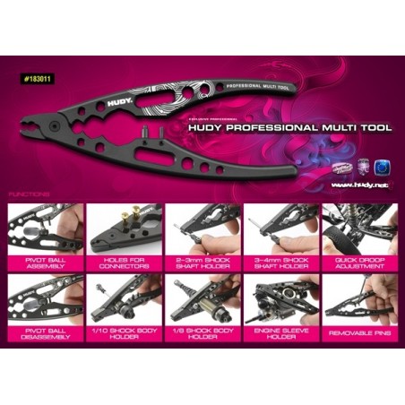 Alicate multi usos Hudy Rotulas Amortiguadores