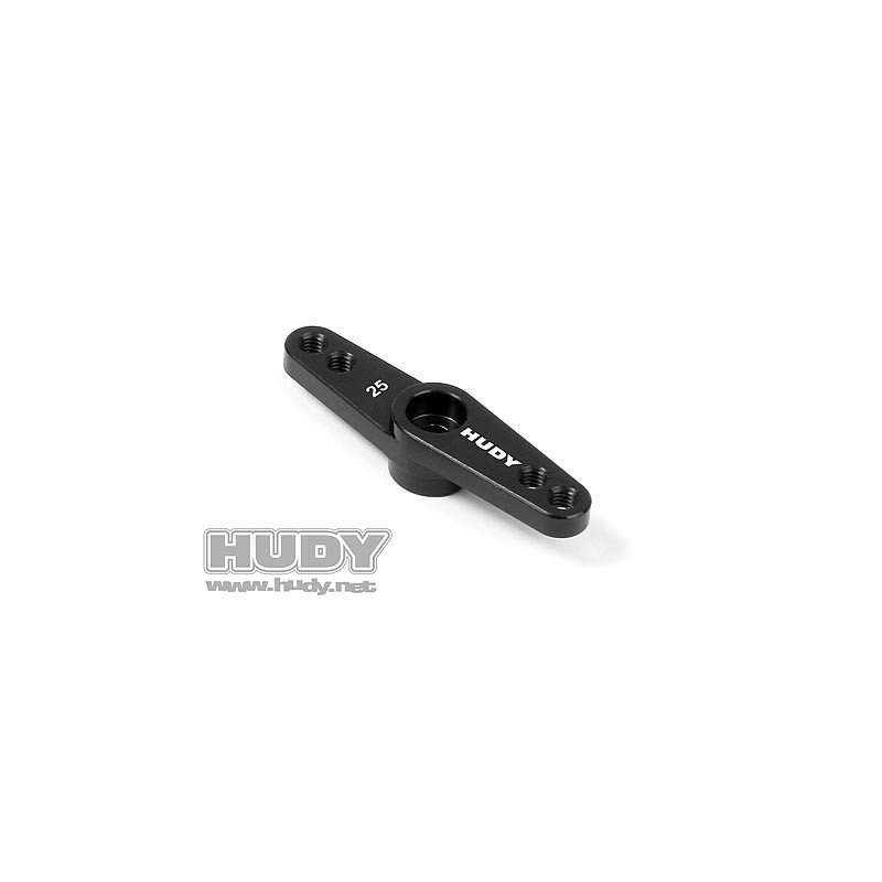 Aluminum throttle servo horn 25T Hudy Offset 2 Holes M3