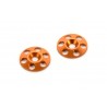 Hudy Aluminum rear wing shim Orange x2 pcs