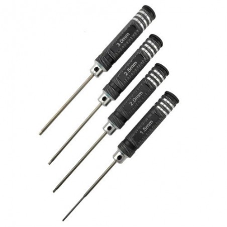 Hex drivers set 1.5 - 2.0 - 2.5 - 3.0mm