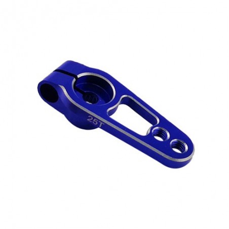 Aluminum clamping servo horn Blue 25T - 31mm