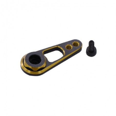 Traxxas TRX-4 aluminum steering servo horn Black Gold 25T