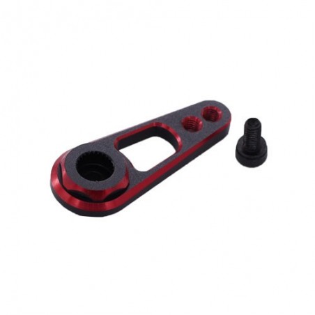 Traxxas TRX-4 aluminum steering servo horn Black - Red 25T