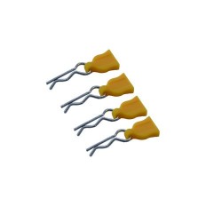 Clips de carroceria con tirador de goma Amarillo x4 uds.