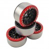 1.9 aluminum beadlock Crawler wheels M105 Black Red x4 pcs