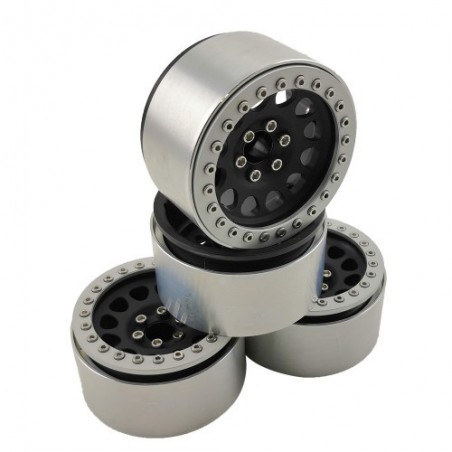 Llantas crawler 1.9" beadlock M105 - Negro/Blanco
