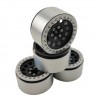 1.9 aluminum beadlock Crawler wheels M105 Black White x4 pcs