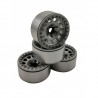 1.9 aluminum beadlock Crawler wheels M105 White White x4 pcs