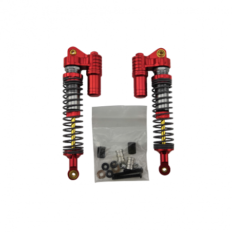 Amortiguadores Piggy Back Crawler 110mm - Rojo x2 uds.