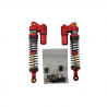 1/10 Crawler shocks Piggy Back 110mm Red x2 pcs