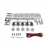 5-Led roof spotlight kit Silver