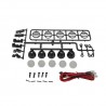 5-Led roof spotlight kit Black