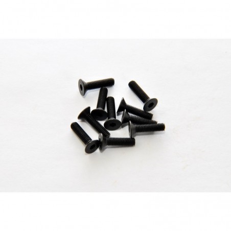 31312T - Tornillos allen avellanados rosca chapa 3x12 mm x10 uds.