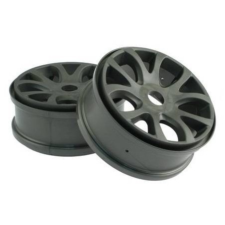89074 - Llantas 1/8 10 radios Negra HoBao