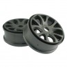 89074 - Llantas 1/8 10 radios Negra HoBao