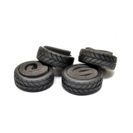 22077 1/10 On-road Tires Radials HoBao x4 pcs
