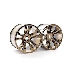 OP-0087 - Llanta cromada para Monster Truck 1/8 x2 uds.