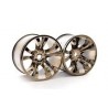 OP-0087 - Chromed bronze 1/8 Monster Truck wheel x2 pcs