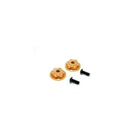 OP-0091 - Dobule Locking Dust Proof Wheel Nuts Gold x2 pcs