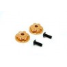 OP-0091 - Dobule Locking Dust Proof Wheel Nuts Gold x2 pcs