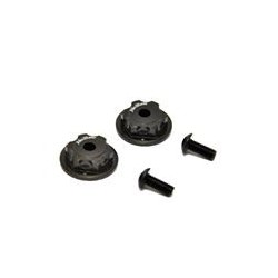 OP-0090 - Tuercas ciegas 17mm Aluminio endurecido Negro x2 uds.