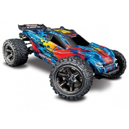 Traxxas Rustler 4X4 VXL TQi TSM sin bat. carg. Rojo