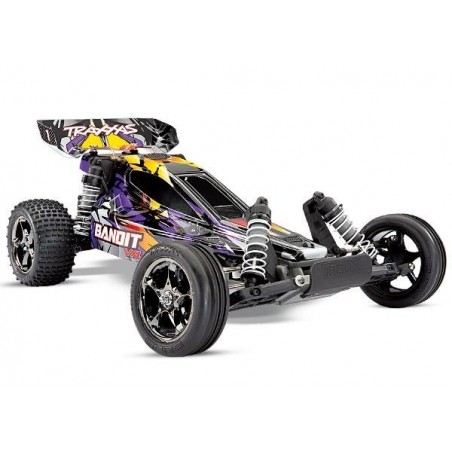 Traxxas Bandit VXL TQi TSM sin bat. carg. Morado