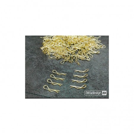 Golden body clips Bitty Design x8 pcs