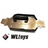 Aluminum chassis with battery tray and side guards - WL Toys 144001