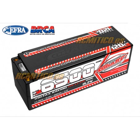 LiPo battery 6500 mAh HV 15.2v 4S 120C Voltax Team Corally
