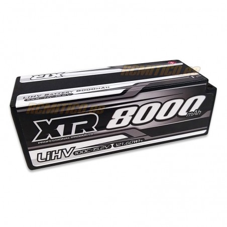 LiPo HV Battery 8000mAh 15.2v 5mm 4S 100C XTR Racing