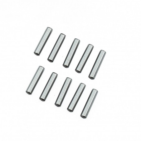 Pin shaft 3x13.8mm Chrome Steel Set x10 pcs