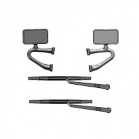 RGTR86197 - Mirror and wipers x2 pcs