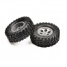 RGT68138 - Pre-mounted tire set Type 1 Grey x2 pcs