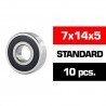 Ballbearing SET "HS" 7x14x5 mm Ultimate Racing 10 pcs
