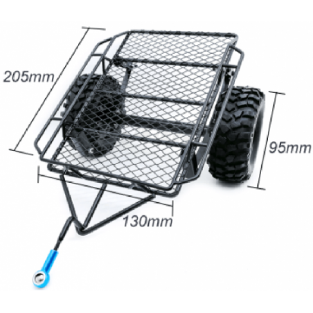 Remolque para Crawler 205x130x95mm