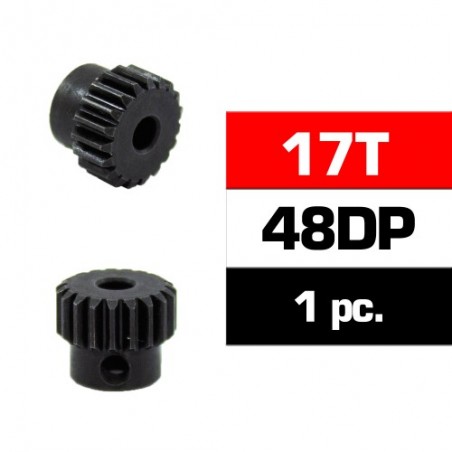 17T HSS Steel pinion gear 48DP 3.17mm shaft