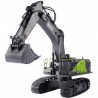 Excavadora RC Huina 1593 1/14 22ch Verde con Pala Metalica