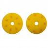 16mm CONICAL SHOCK PISTONS 1.2mm x 8 angled holes YELLOW x2 pcs