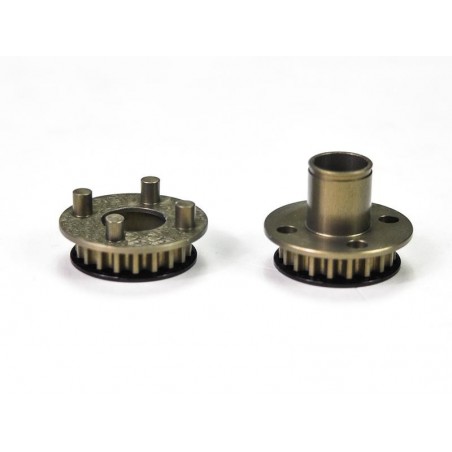 Poleas Aluminio del eje intermedio Serpent X20 x2 uds.