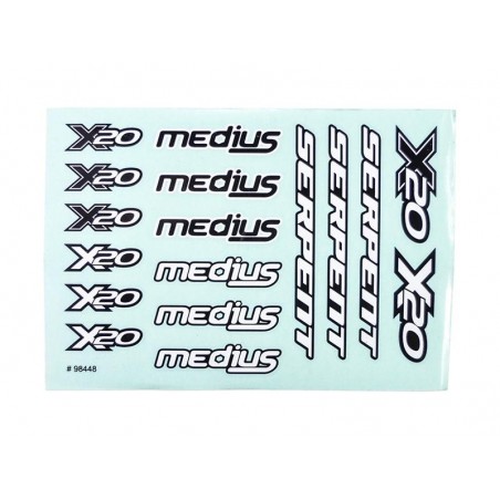 Decal sheet Serpent X20 Medius x2 pcs