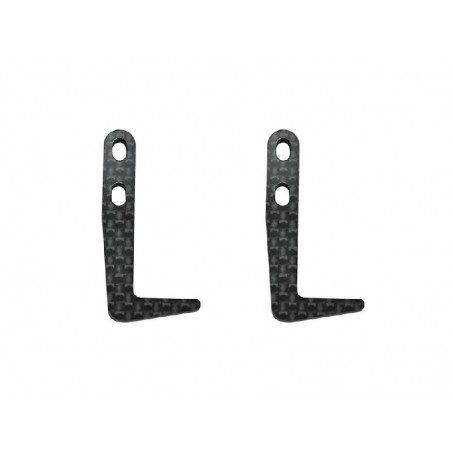 LiPo battery mount bottom Carbon Serpent X20 x2 pcs
