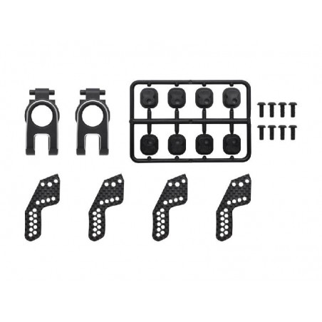 Set Manguetas traseras Aluminio Serpent SRX8 GT x2 uds.