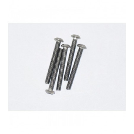 AM-15RH3025 - Tornillo allen cabeza boton M3x25mm Titanio x5 uds.